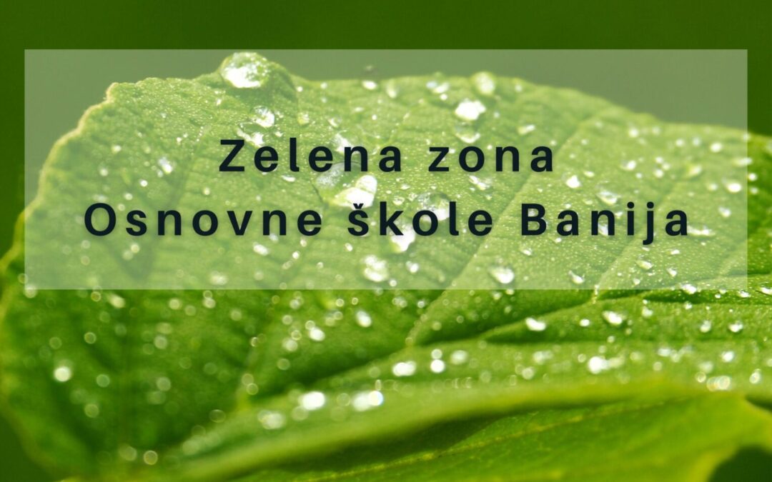 ŠKOLSKI PROJEKT ZELENA ZONA