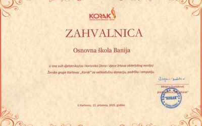 Donacija Ženskoj grupi Karlovac “Korak”