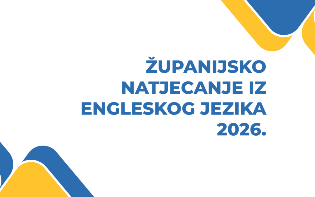 Uspjeh na Županijskom natjecanju iz engleskog jezika