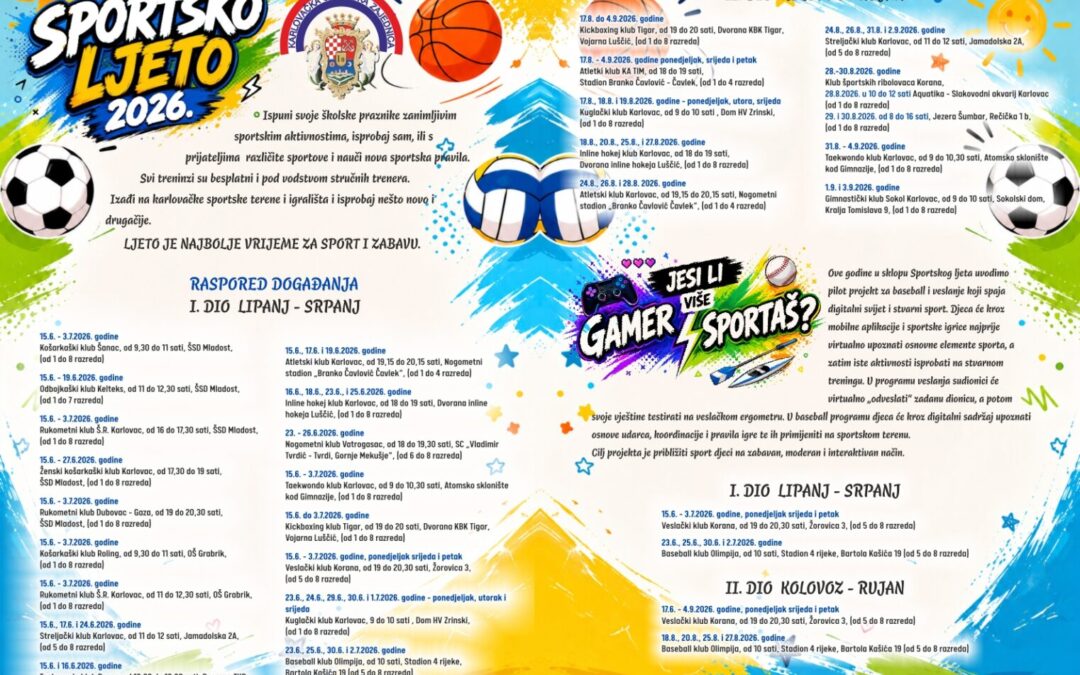 Sportsko ljeto 2026.